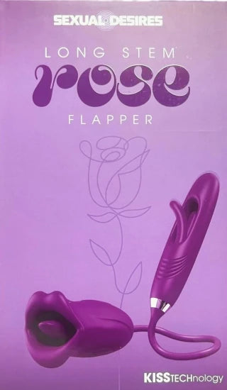 Long Stem Rose with Flapper