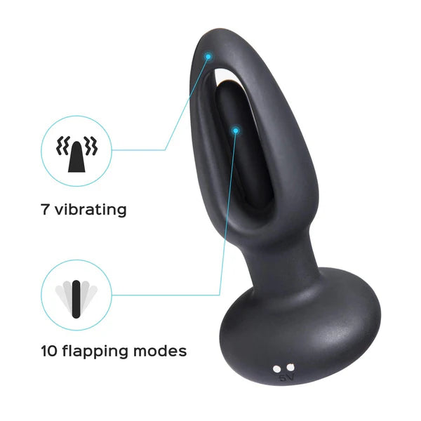 Lux Pro Craving – Vibrating Butt Plug w/ Flapper